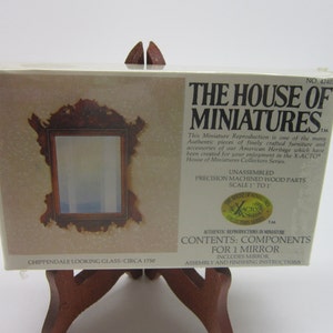 House of Miniatures Chippendale Looking Glass Circa 1750 no 42403 New in Box