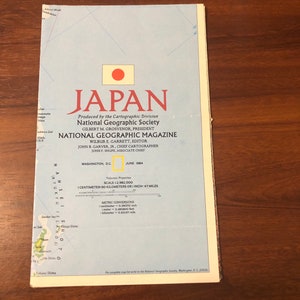 Map of Japan Historical Map 1984  Hagi: Where Japans Revolution Began&quot;  11 x 37