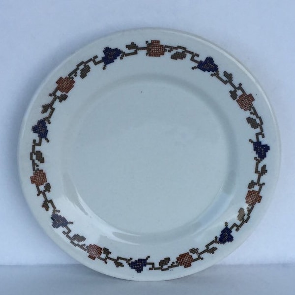 Bread Plate Limoges China Warwick China Division Dish 6 1/4 inch  Ironstone Restaurant Ware