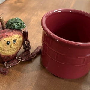 Longaberger Paprika Red Crock: Woven Traditions Pottery, Made in USA