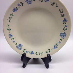 Vintage Corelle by Corning Blueberry Bouquet Pattern 7 inch bread plate