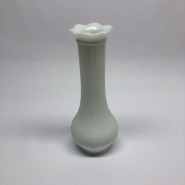 Vintage Milk Glass Vase Vintage 6 inch