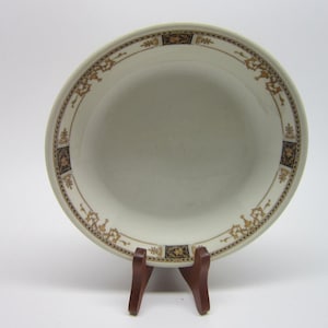 Vintage Syracuse China Syralite WEBSTER pattern El Tovar Hotel Coupe Soup Bowl 7 3/8&quot; Rare