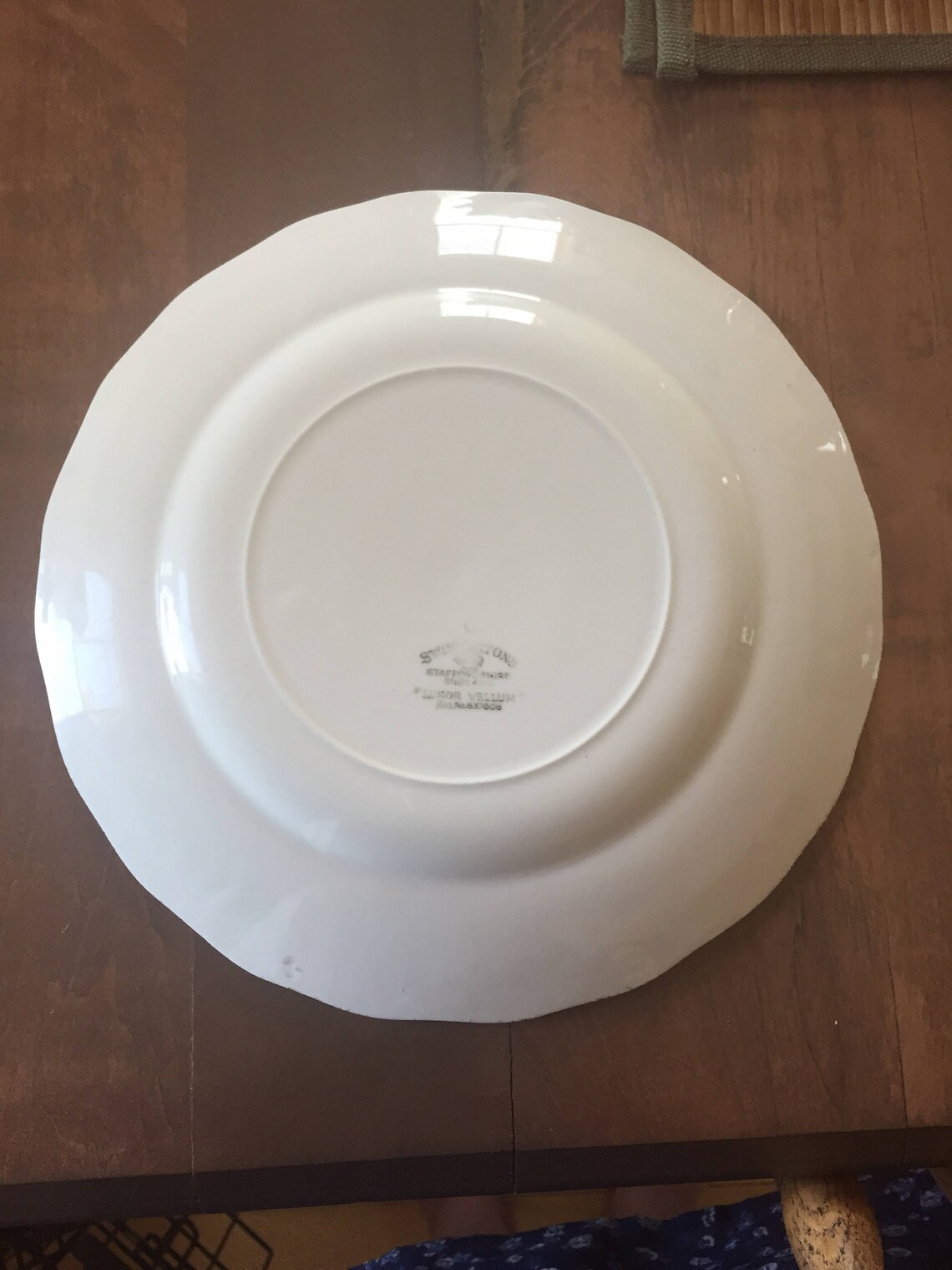 Vintage Swinnertons Luxor Vellum Staffordshire England 837608 Etsy