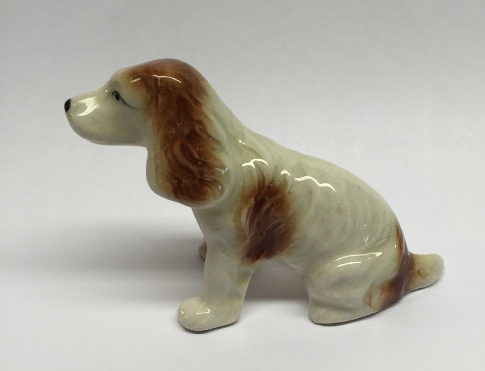 Hund Figur Englisch Spaniel markiert Japan 3 x 3 Etsy