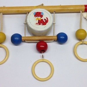 Vintage Sankyo Japan Toy Bar Musical Cradle Symphony Baby Brahms Lullaby Music image 1