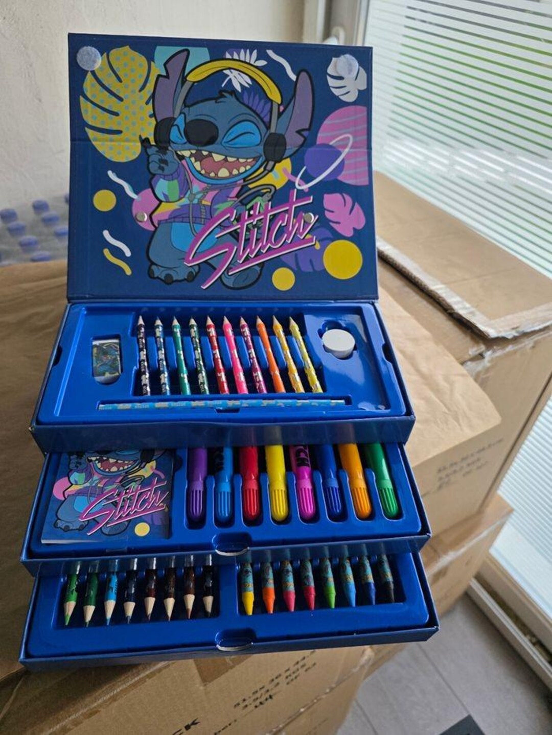 Stitch Coloring Set With Drawer, New in Packaging - Etsy