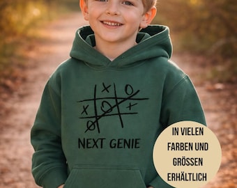 Sudadera con capucha NEXT GENIE para niños y niñas – Sudadera unisex – Regalo para niños – Cómoda sudadera con capucha de heylittleprint