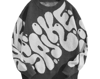 Unisex Oversized  Knitted Pullover Sweater