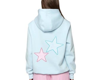 Women's Oversized Star Pullover Hoodie