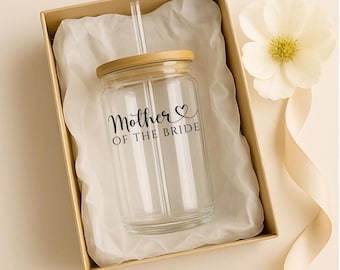 Personalized Mother of the Bride Sipper Glass, Custom Wedding Mom Coffee Tumbler
