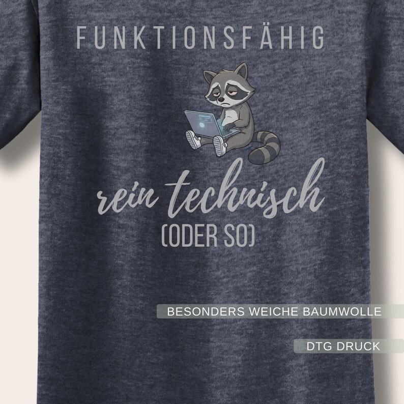 Funktionsfähig rein technisch Shirt, Lustiges Lehrer Shirt, Lehrer Humor Geschenk, Pädagogik T-Shirt image 5