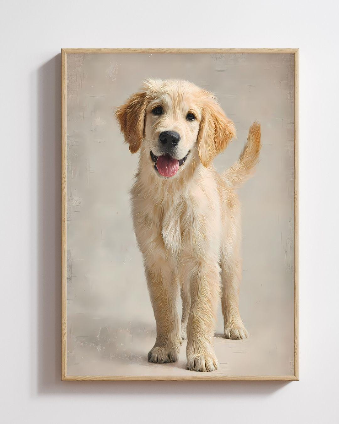 Golden Retriever Wall Art Printable Cozy Puppy Bedroom Decor - Etsy
