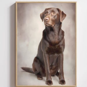 Labrador Hund Print Printable sanfter Ausdruck Welpen Neutral Home Decor