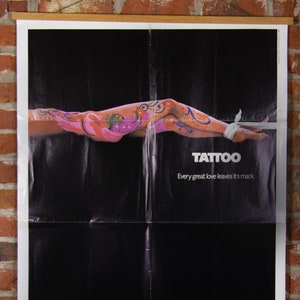 Tattoo Movie Poster from 1981 - Original 27&quot; X 41&quot; (1) One Sheet Theater Folded Poster - Drama Horror Thriller Movie