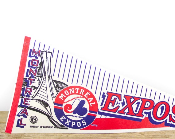 Vintage Montreal Expos Pennant / Expos Collectible / Large MLB Baseball Souvenir Felt Pennant