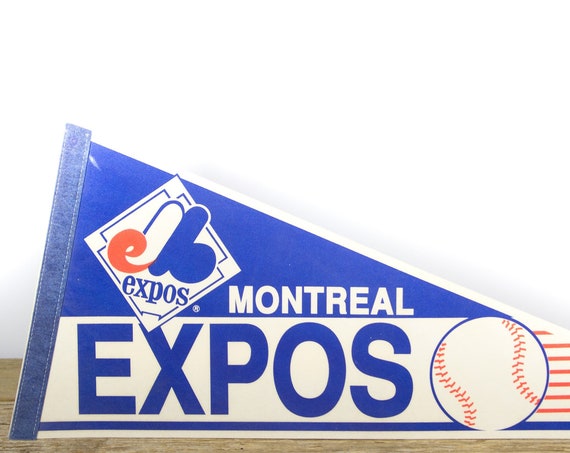Vintage Montreal Expos Pennant / Expos Collectible / Large MLB Baseball Souvenir Felt Pennant