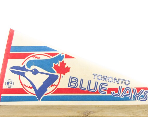 Vintage Totonto Blue Jays Pennant / Blue Jays Collectible / MLB Felt Pennant / Major League Baseball Souvenir Pennant / Wall Art