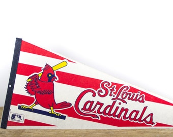 Vintage St. Louis Cardinals Pennant / Cardinals Collectible / Large MLB Baseball Souvenir Felt Pennant