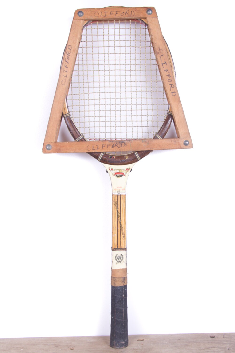 Vintage Wooden Tennis Rackets / Crown Tennis Racquets / Politak Wood Tennis Racquet Set