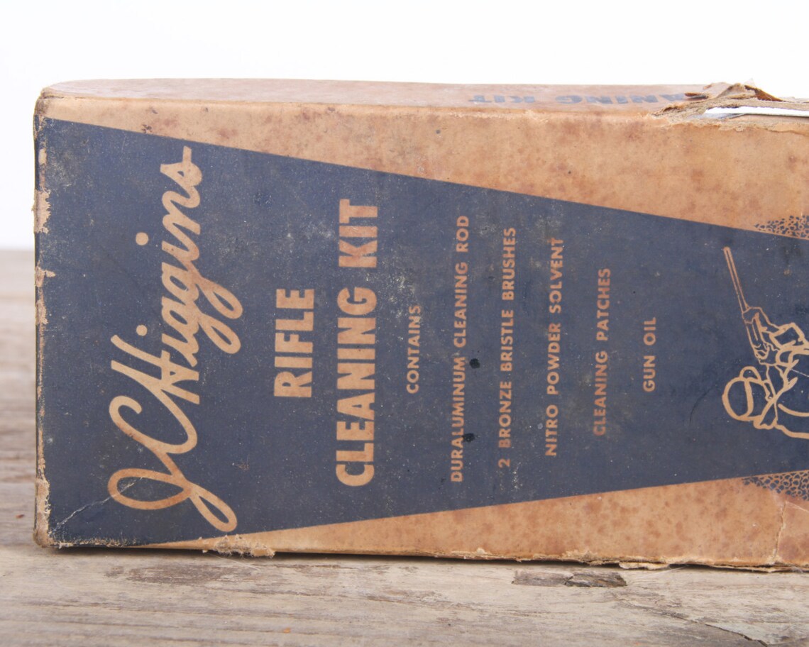 Vintage JC Higgins Rifle Cleaning Kit / Antique Gun Cleaning Etsy