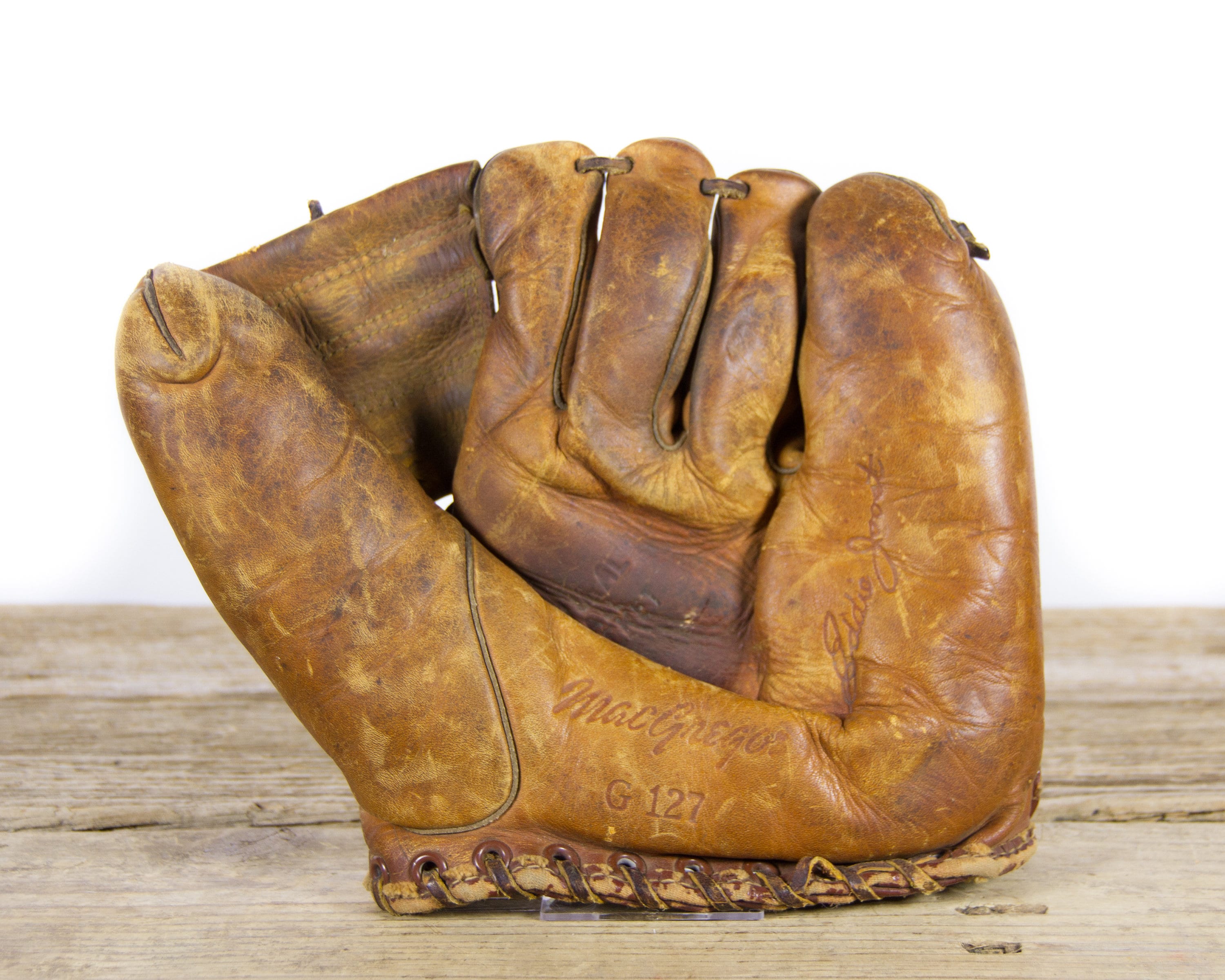 Old Vintage Leather Baseball Glove / MacGregor Eddie Joost G127 Glove