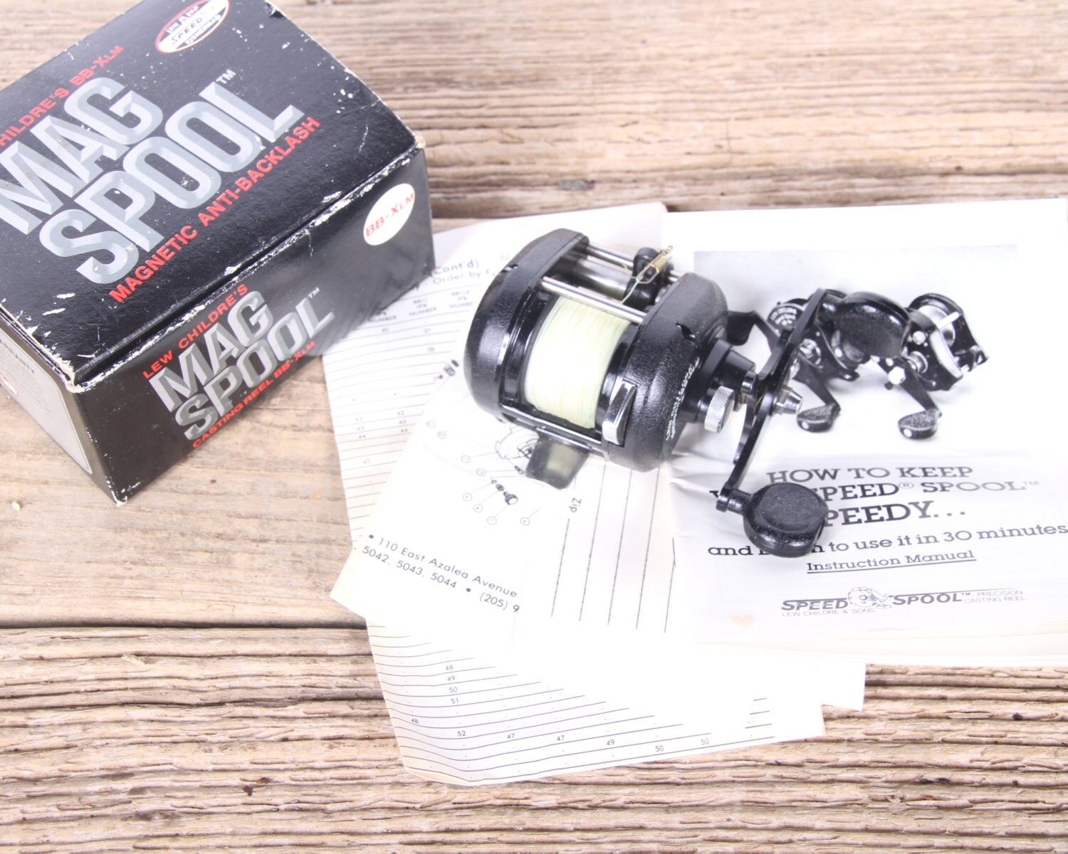 Antique Fishing Reel / Lew Childre's Mag Spool BBXLM Fishing Reel