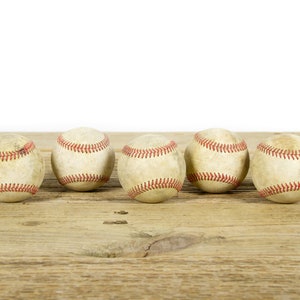 Balles de baseball anciennes vintage pour décoration / Baseball vintage / Décoration de baseball antique / Décorations de baseball / Décoration de sport
