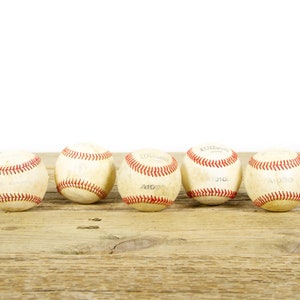 Balles de baseball anciennes vintage pour décoration / Baseball vintage / Décoration de baseball antique / Décorations de baseball / Décoration de sport