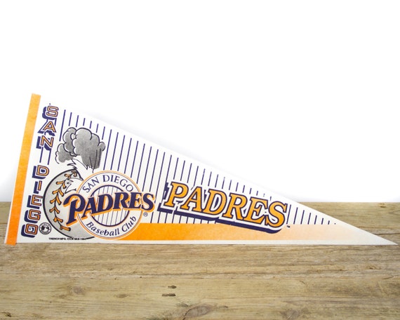 Panneau Vintage San Diego Padres – 20 X 12 Pouces – Marron/orange – MLB