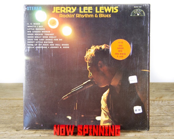 Vintage Jerry Lee Lewis "Rockin' Rhythm & Blues" (1969) Vinyl Record / Rock and Roll / Rhythm and Blues / Rock / Old Antique Vinyl Record