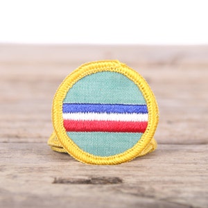Vintage Girl Scout Patch / 1970&#39;s Scout Patch My Country / 1.5&quot; Vintage Patch / Pfadfinderinnen Aufnäher / Grunge Patches Yellow Scout