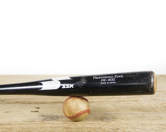 Vintage Wooden Baseball Bat / Professional Edge PS-200 SSK Bat / Baseball Decor / Antique Baseball bat / Wood Bat Sports Decorations