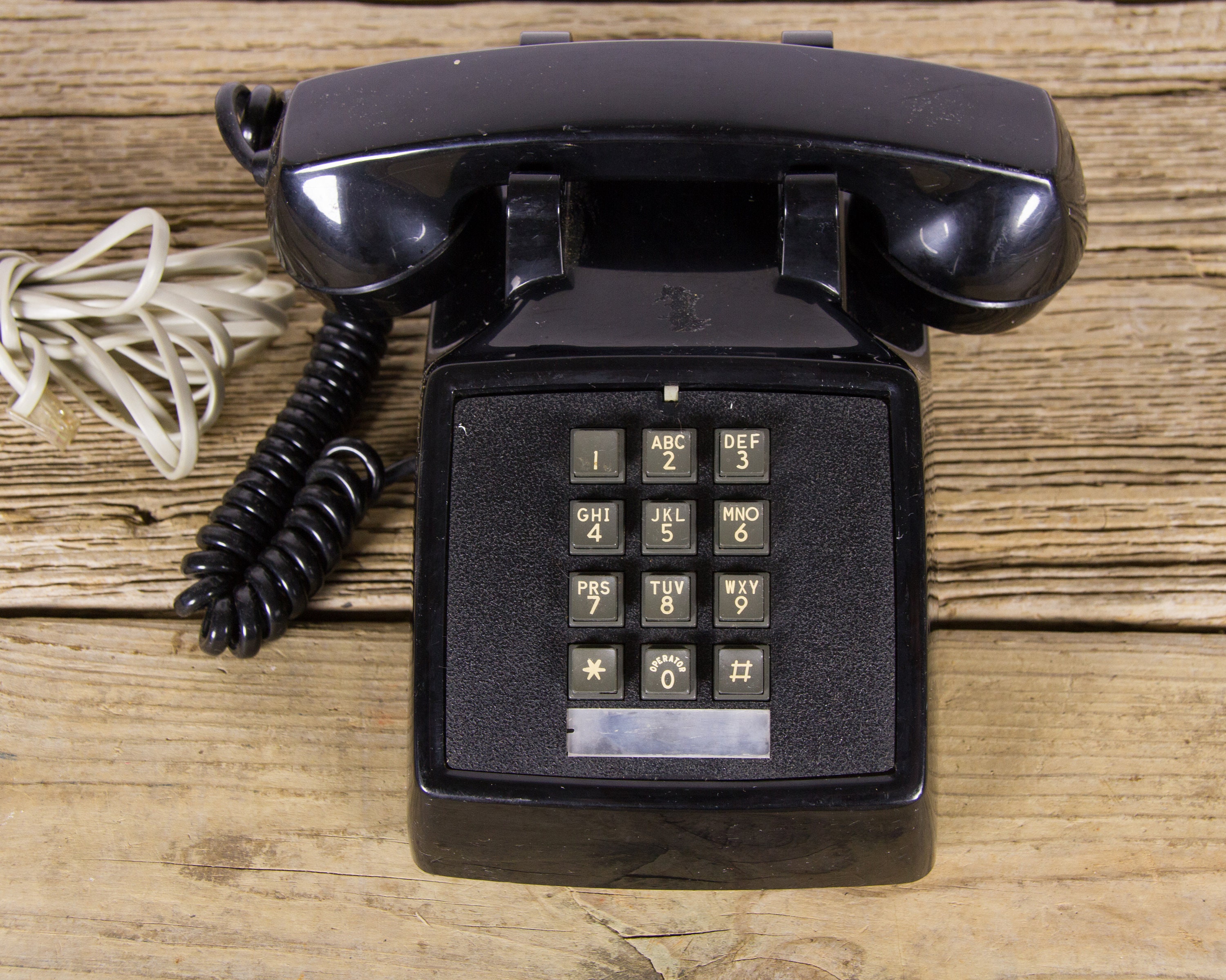 Vintage Black Phone / 70's Retro Stromberg Carlson Phone / Vintage