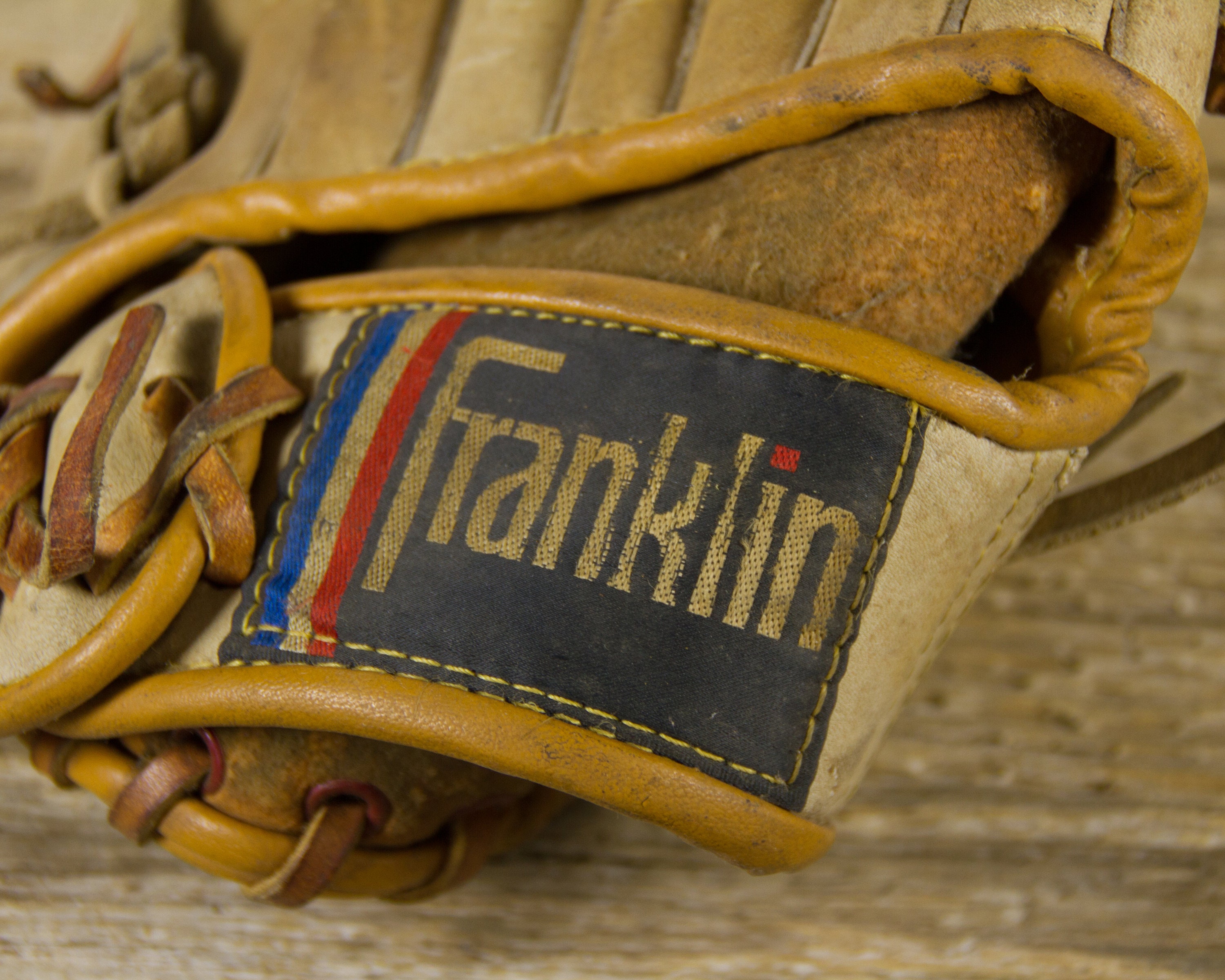 Vintage Leather Franklin Youth Baseball Glove / Antique Leather