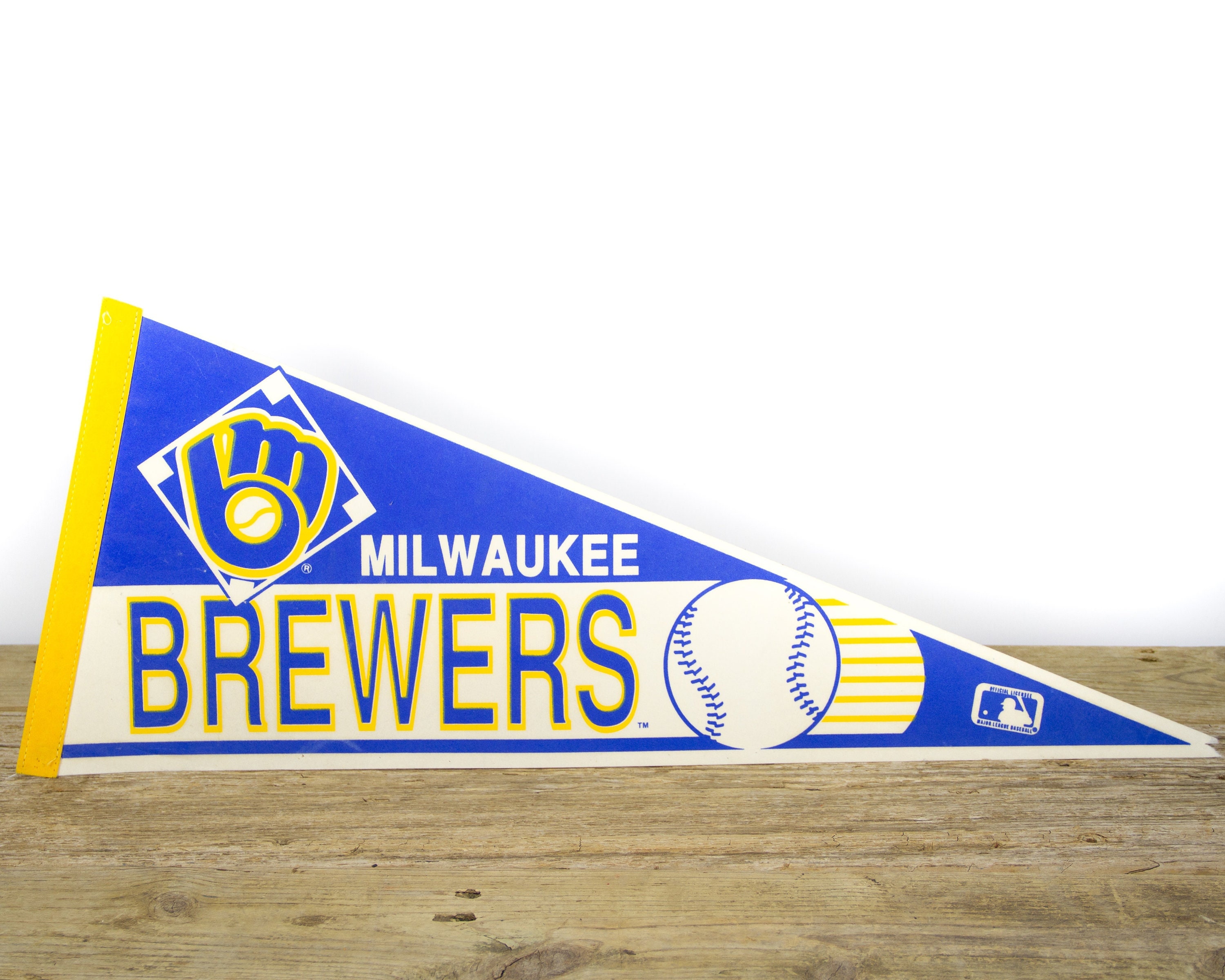 Vintage Milwaukee Brewers Pennant / Brewers Collectible / 