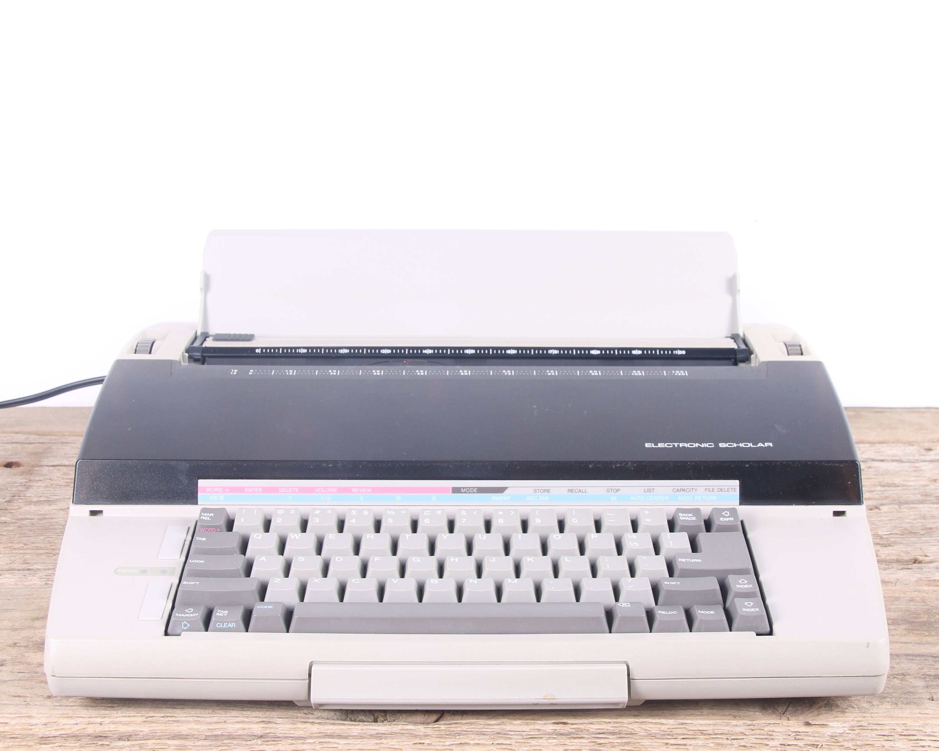 Vintage Working Electric Typewriter / Sears Electronic Scholar Typewriter / Beige Retro