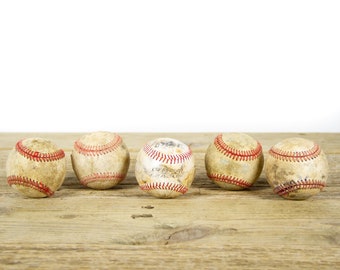 Vintage Old Baseballs for Decor / Vintage Baseball / Antique Baseball Decor / Baseball Decorations / Sports Decor