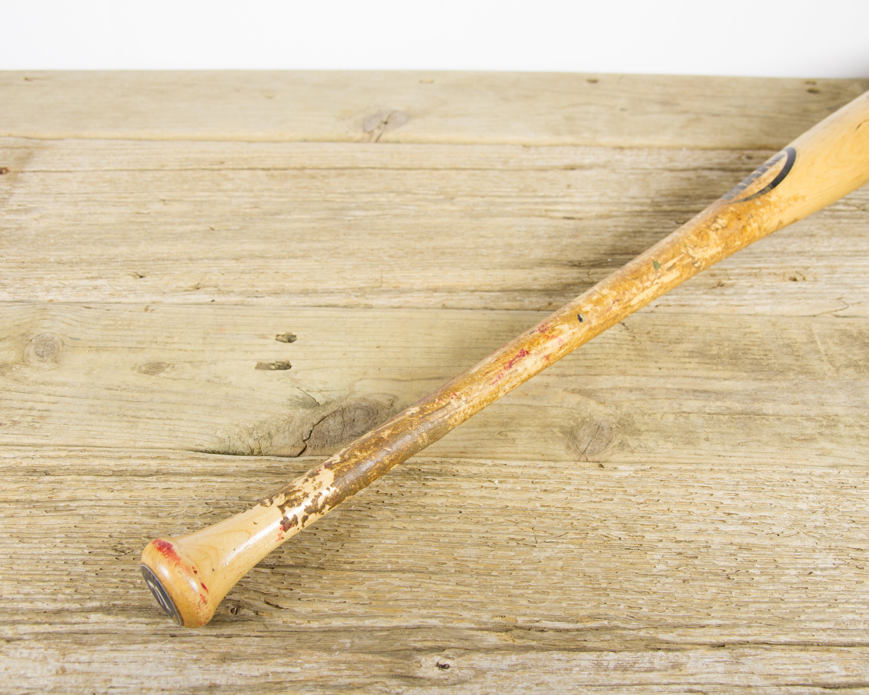 Vintage Wooden Baseball Bat / Brewers Max Bat Pro Maple Model AW13