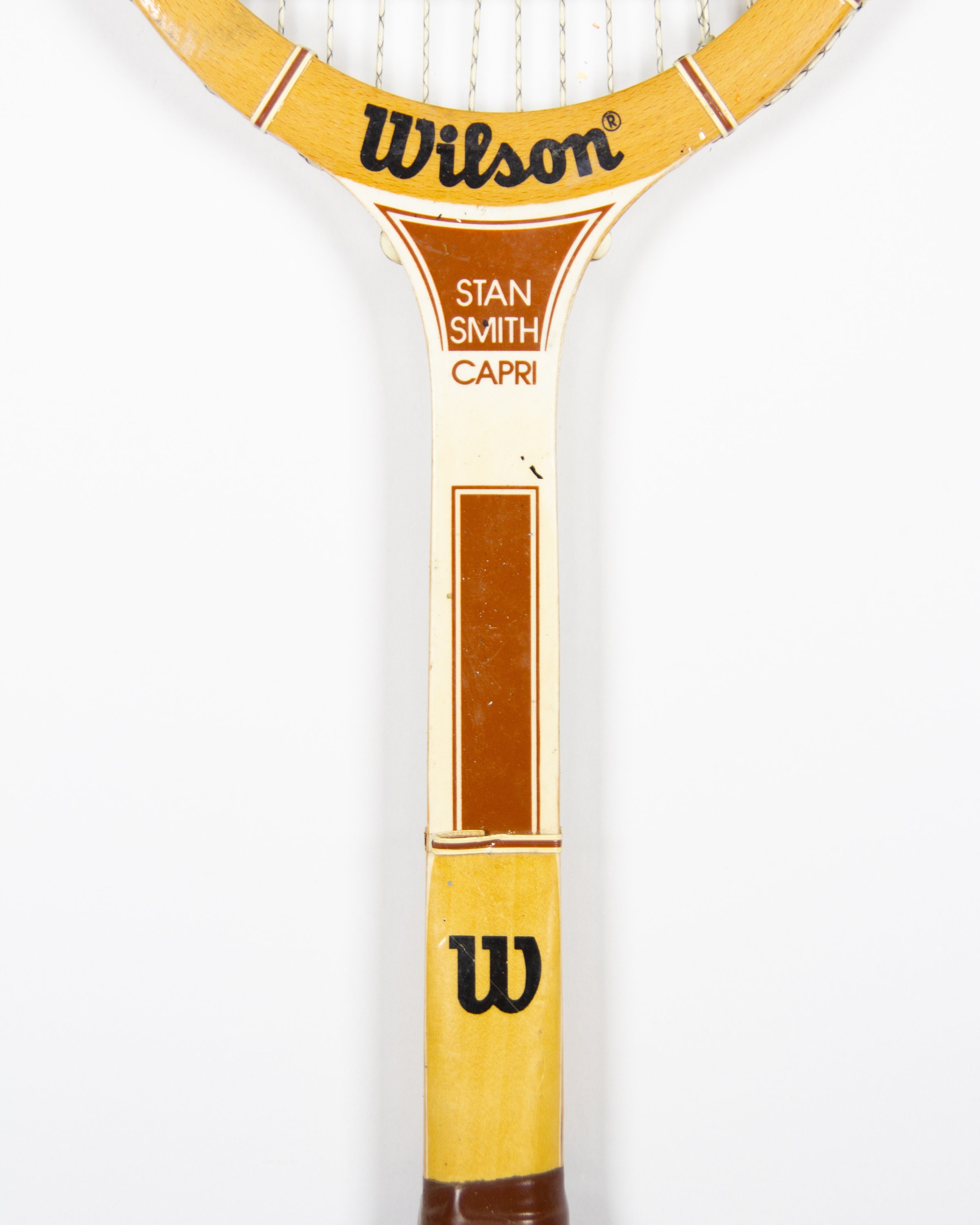 Vintage Wilson Stan Smith Capri Wooden Tennis Racquet / Antique