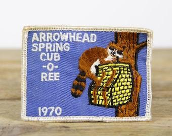 Vintage Boy Scouts of America Arrowhead Spring Cub -O- Ree 1970 Patch / 3" Scout Patch