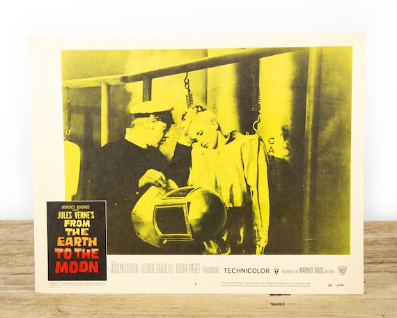 From The Earth To The Moon - Original 11x14 Movie Lobby Card from 1958 (58/431) - Movie Theater Room Decor - Sci-Fi, Adventure, Fantasy