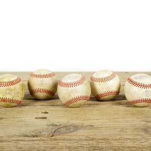 Balles de baseball anciennes vintage pour décoration / Baseball vintage / Décoration de baseball antique / Décorations de baseball / Décoration de sport