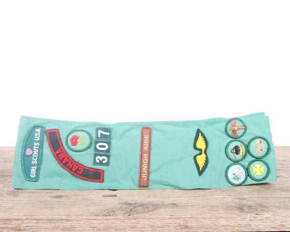 Vintage Girl Scout Sash / 1970's Scout Patches / Cahaba Girl Scouts / Birmingham Alabama Scouts / 1.5" Girl Scouts Patch / Scout Badge