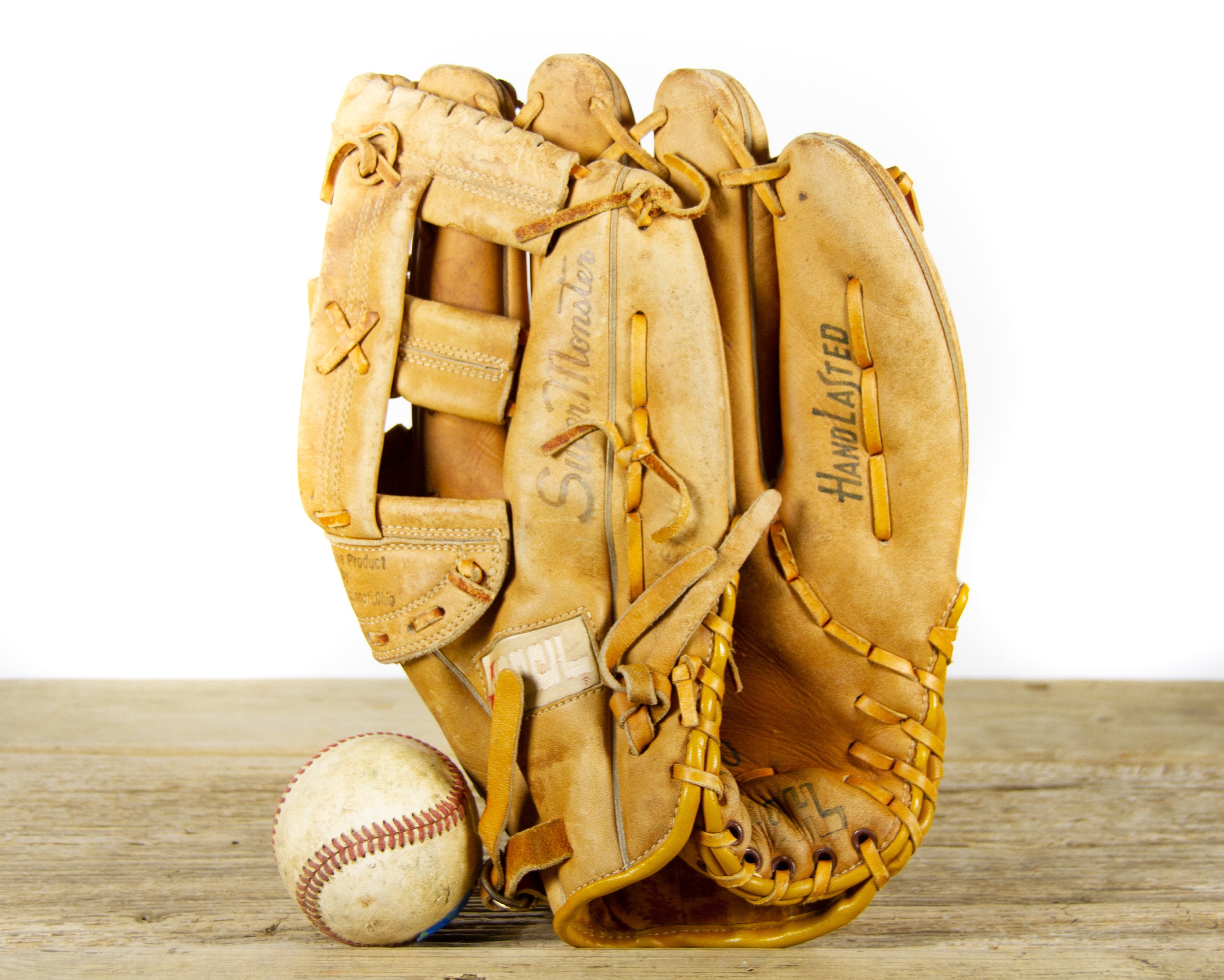 Vintage Reach Company M1000 Super Monster Leather Baseball Glove