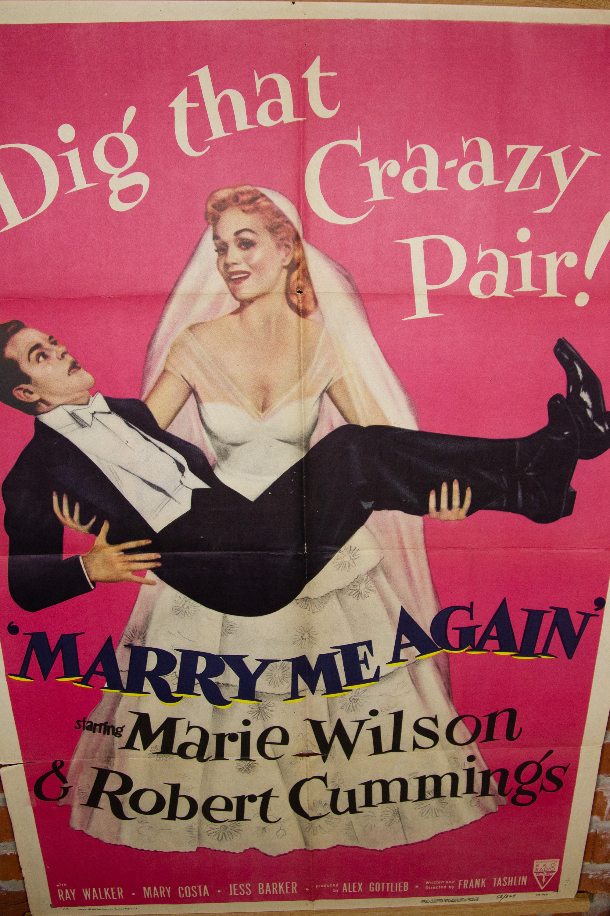 Please Marry Me Again Husband 1953 Marry Me Again Movie Poster - Original 1953 27 X 41 (1) One Sheet