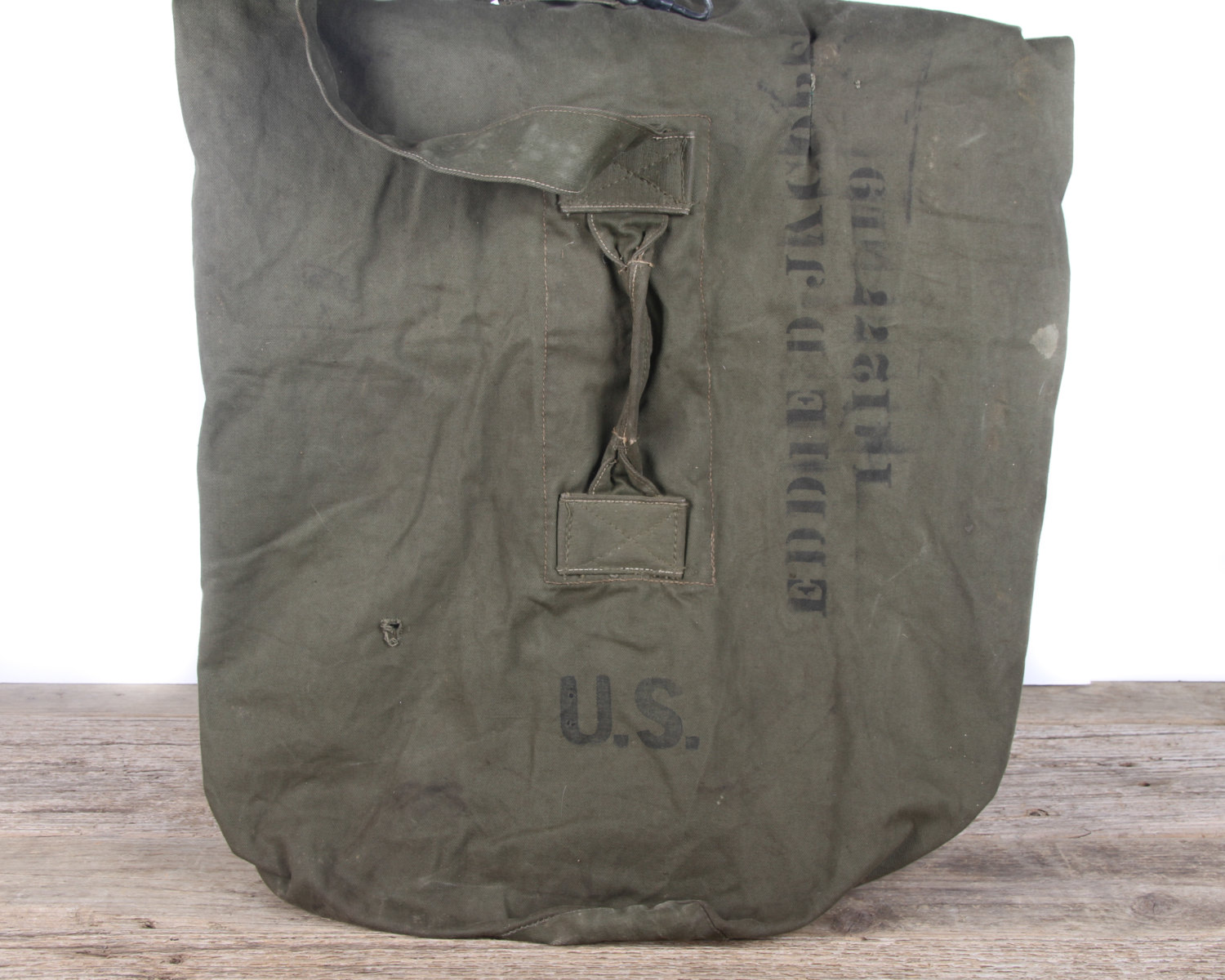 Vintage Army Duffle Bags IUCN Water