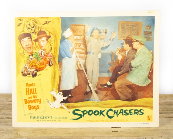 Spook Chasers Horror Movie - Original 11x14 Movie Lobby Card from 1957 (57/324) - Movie Theater Room Decor Collectible - Horror Skull