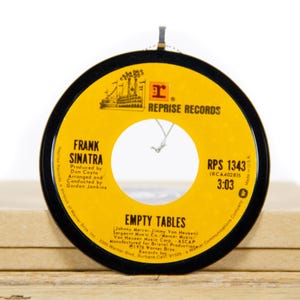 Vintage Nancy Sinatra &quot;Empty Tables&quot; Record Christmas Ornament from 1976 / Holiday Decor / Music Gift / Pop, Country
