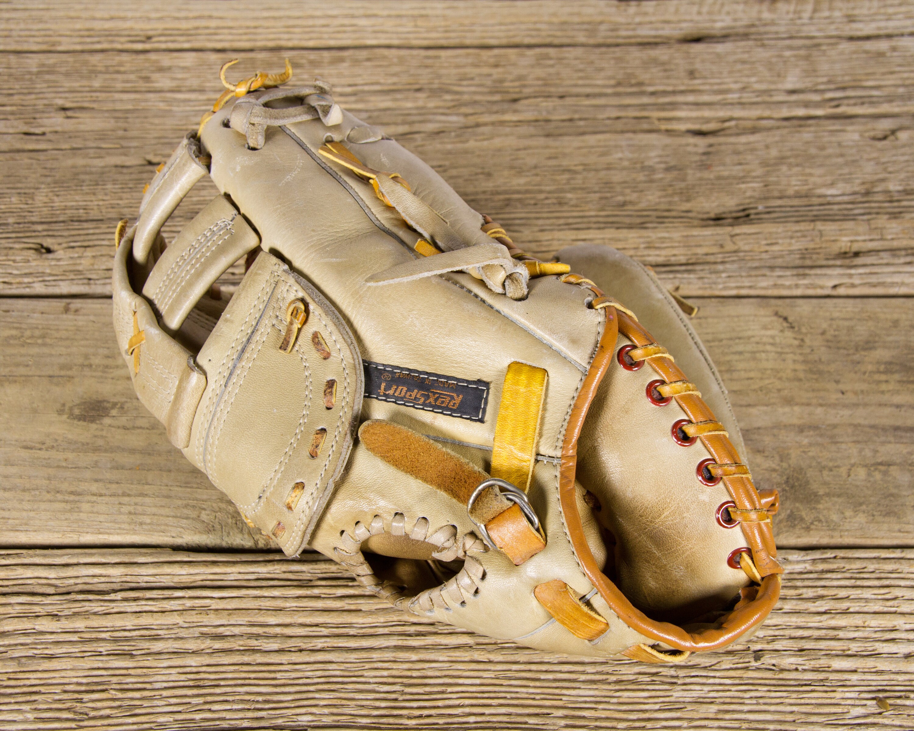 clean leather baseball glove